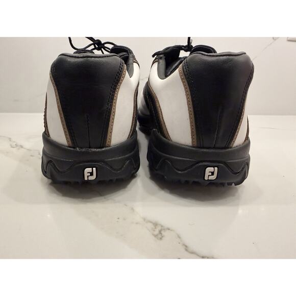 FootJoy Contour Series Golf Shoes Mens 10m White Black Spiked Leather Lace Up main image 15